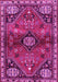 Machine Washable Persian Pink Traditional Rug, wshtr3063pnk