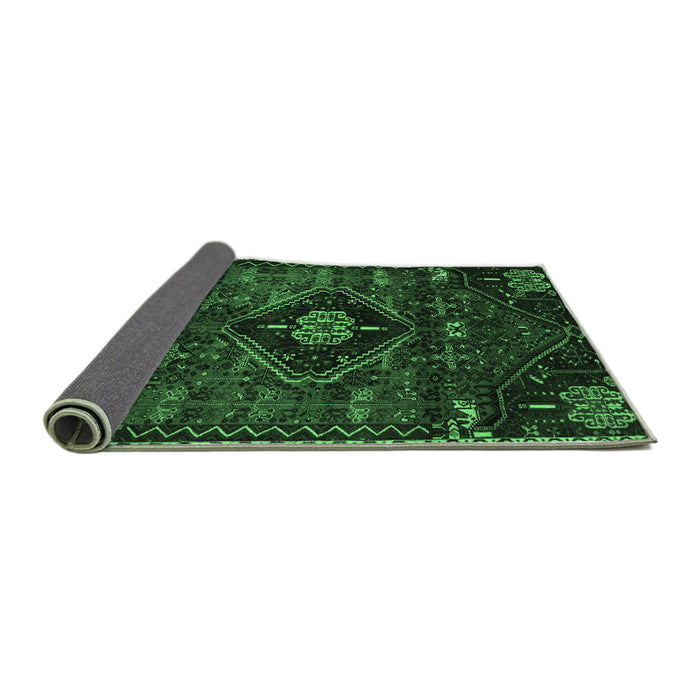 Sideview of Persian Emerald Green Traditional Rug, tr3064emgrn
