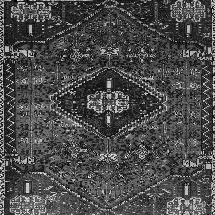 Round Machine Washable Persian Gray Traditional Rug, wshtr3064gry