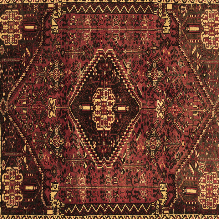 Square Persian Brown Traditional Rug, tr3064brn
