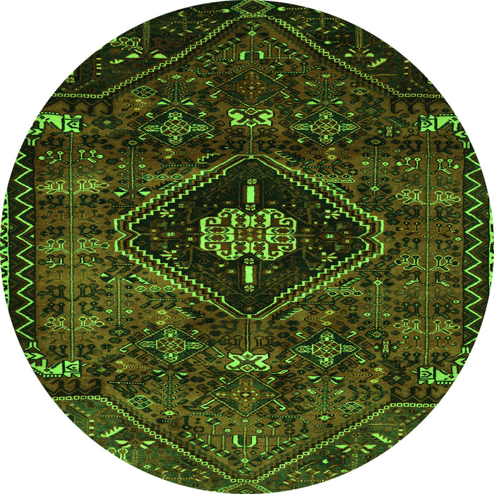 Machine Washable Persian Green Traditional Area Rugs, wshtr3064grn