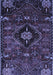 Machine Washable Persian Blue Traditional Rug, wshtr3064blu