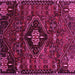 Square Persian Pink Traditional Rug, tr3064pnk