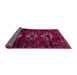 Sideview of Persian Pink Traditional Rug, tr3065pnk