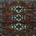 Square Persian Light Blue Traditional Rug, tr3065lblu