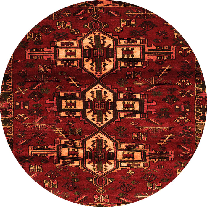 Square Persian Orange Traditional Rug, tr3065org