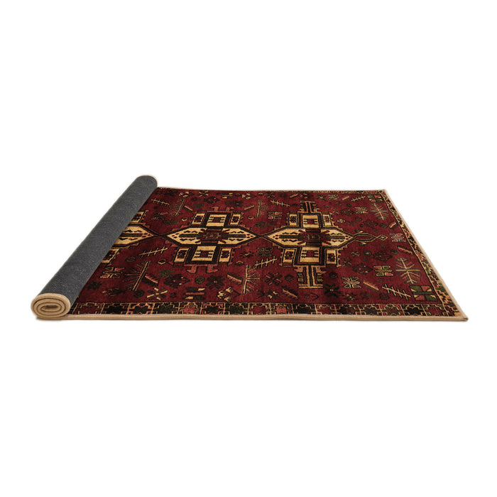 Sideview of Persian Brown Traditional Rug, tr3065brn