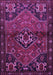 Machine Washable Persian Purple Traditional Area Rugs, wshtr3066pur