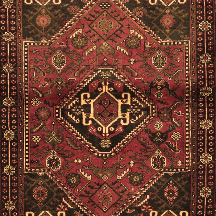 Machine Washable Persian Brown Traditional Rug, wshtr3066brn