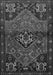 Serging Thickness of Machine Washable Persian Gray Traditional Rug, wshtr3066gry