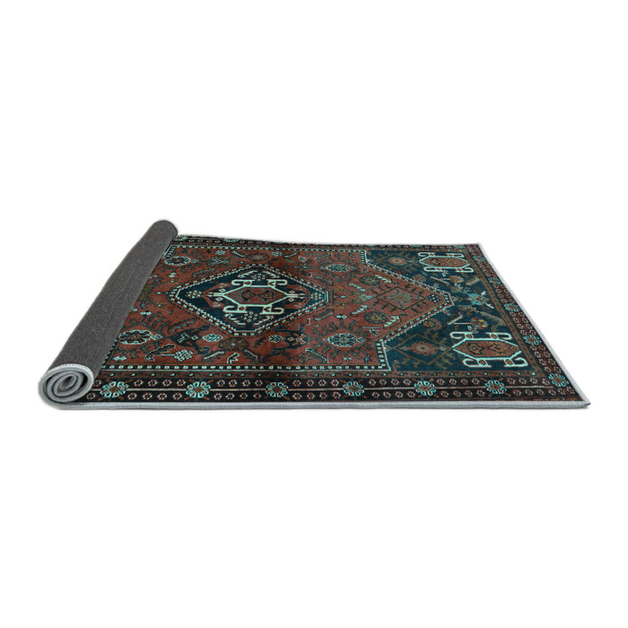 Sideview of Persian Light Blue Traditional Rug, tr3066lblu