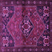 Square Persian Purple Traditional Rug, tr3066pur