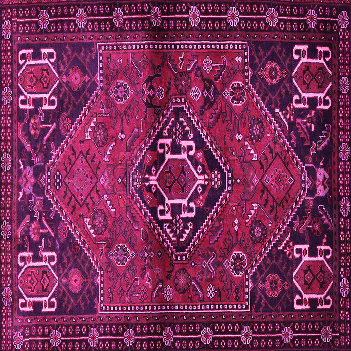 Square Persian Pink Traditional Rug, tr3066pnk
