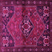 Square Persian Pink Traditional Rug, tr3066pnk