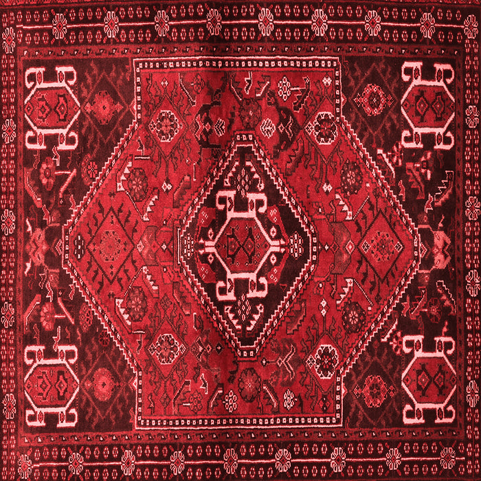 Machine Washable Persian Red Traditional Rug, wshtr3066red