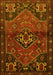 Machine Washable Persian Yellow Traditional Rug, wshtr3066yw