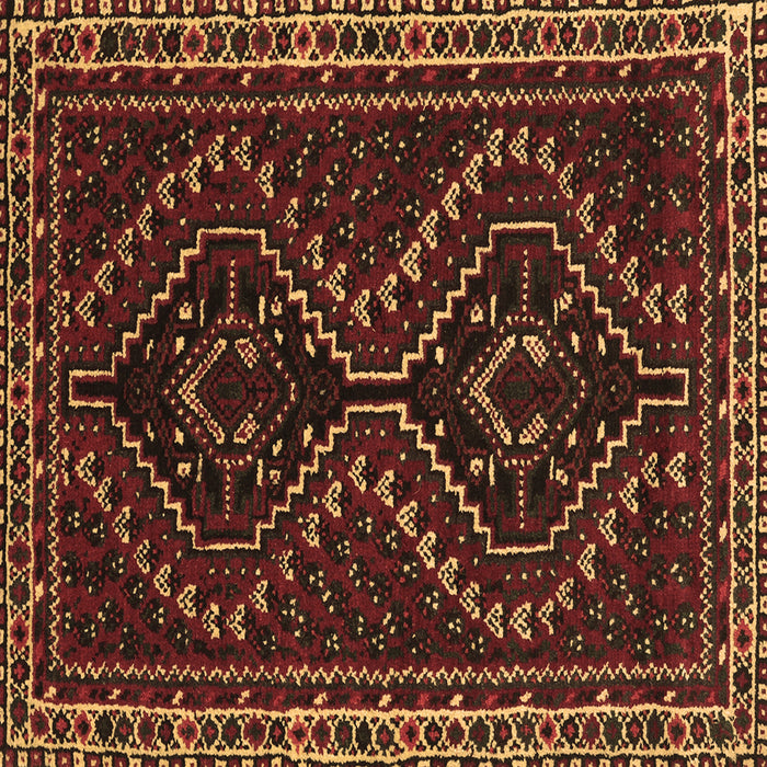 Square Machine Washable Persian Brown Traditional Rug, wshtr3067brn