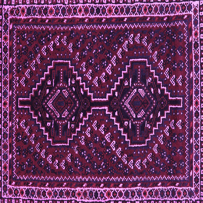 Square Machine Washable Persian Purple Traditional Area Rugs, wshtr3067pur