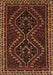 Machine Washable Persian Brown Traditional Rug, wshtr3067brn