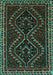 Machine Washable Persian Turquoise Traditional Area Rugs, wshtr3067turq