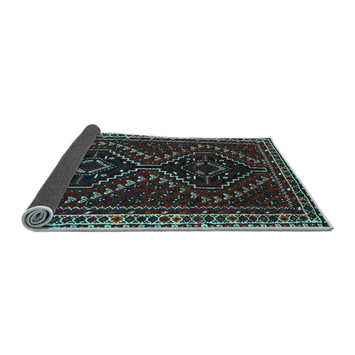 Sideview of Persian Light Blue Traditional Rug, tr3067lblu