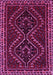 Machine Washable Persian Pink Traditional Rug, wshtr3067pnk