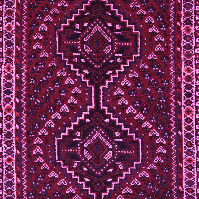 Machine Washable Persian Pink Traditional Rug, wshtr3067pnk