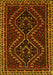 Machine Washable Persian Yellow Traditional Rug, wshtr3067yw