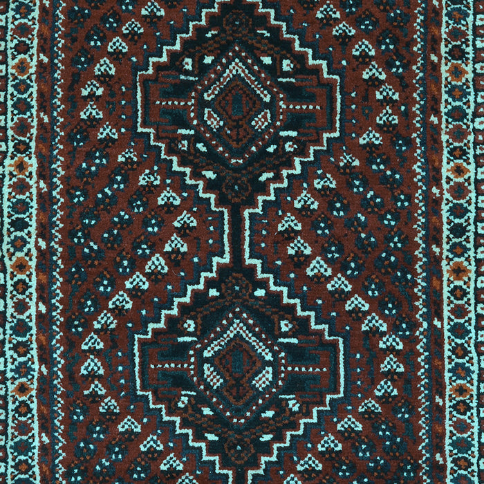 Machine Washable Persian Light Blue Traditional Rug, wshtr3067lblu