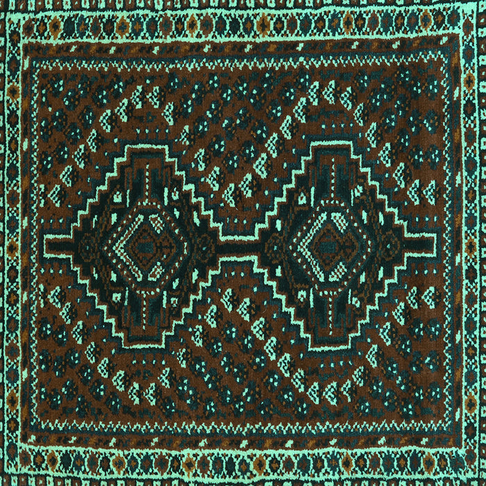 Square Persian Turquoise Traditional Rug, tr3067turq