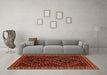 Machine Washable Persian Orange Traditional Area Rugs in a Living Room, wshtr3067org