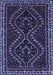 Machine Washable Persian Blue Traditional Rug, wshtr3067blu