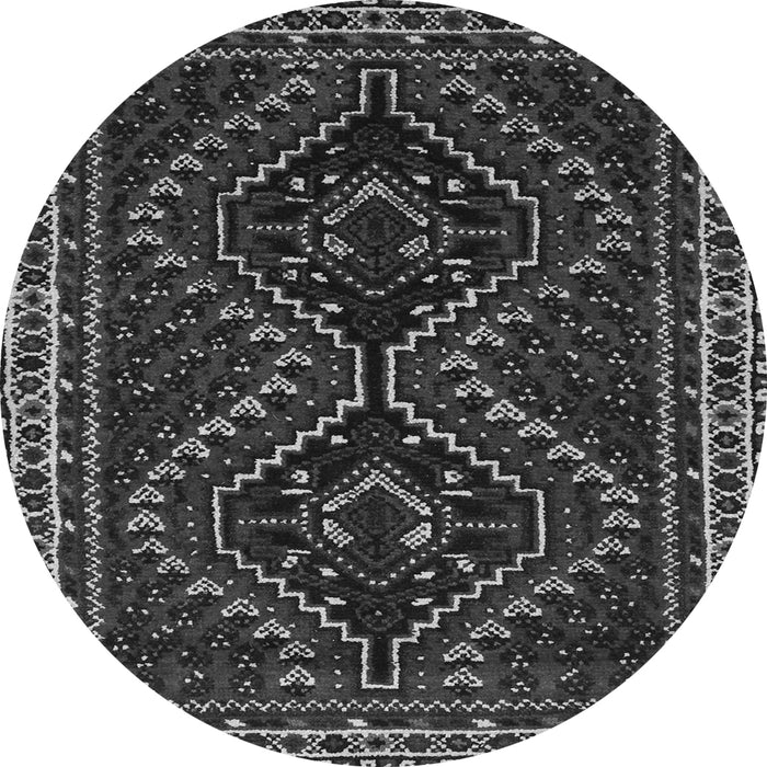 Machine Washable Persian Gray Traditional Rug, wshtr3067gry