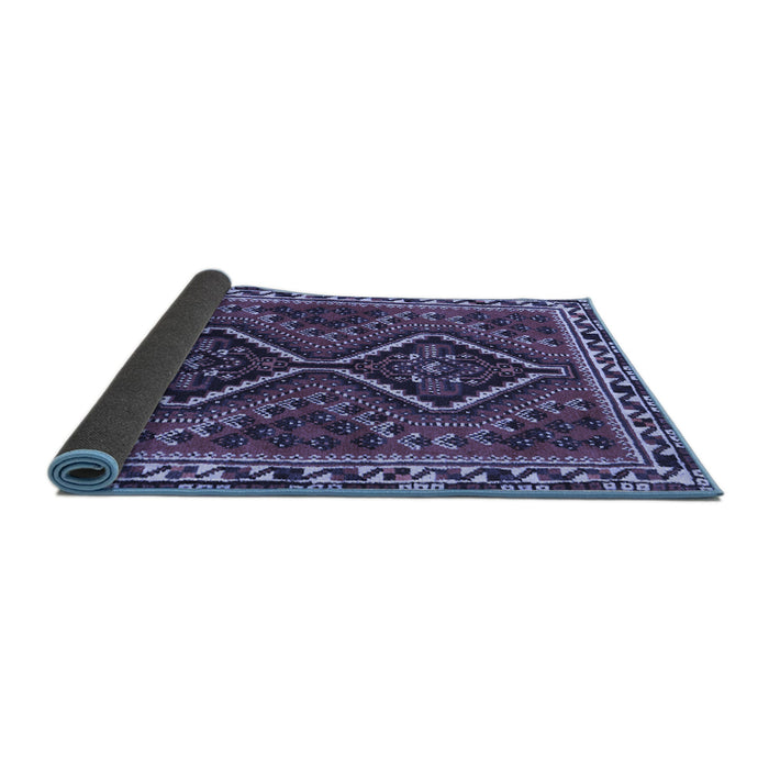 Sideview of Persian Blue Traditional Rug, tr3068blu