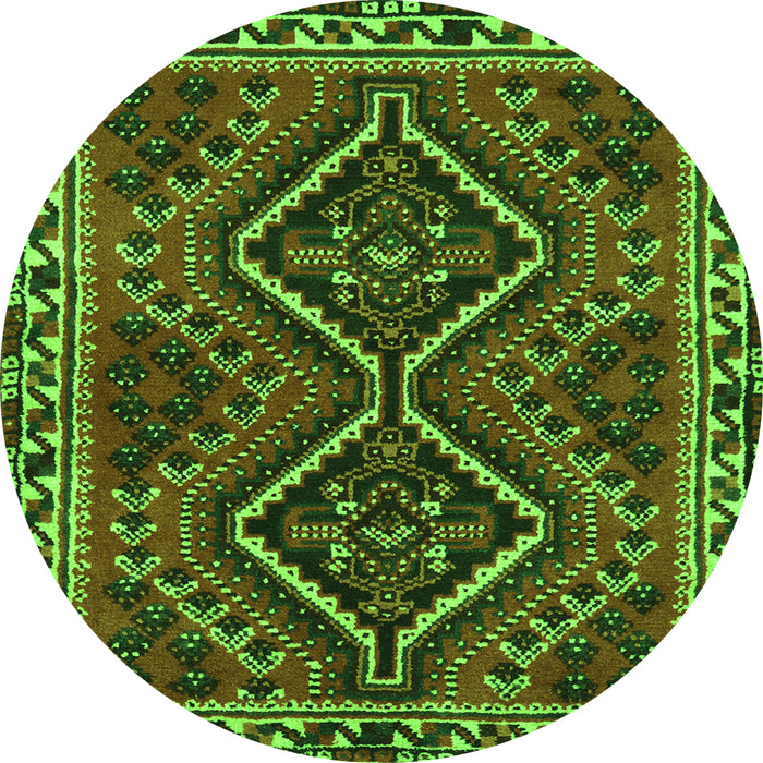 Machine Washable Persian Green Traditional Area Rugs, wshtr3068grn