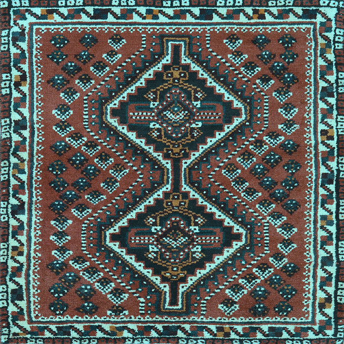 Square Persian Light Blue Traditional Rug, tr3068lblu