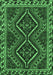 Machine Washable Persian Emerald Green Traditional Area Rugs, wshtr3068emgrn