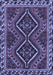 Machine Washable Persian Blue Traditional Rug, wshtr3068blu