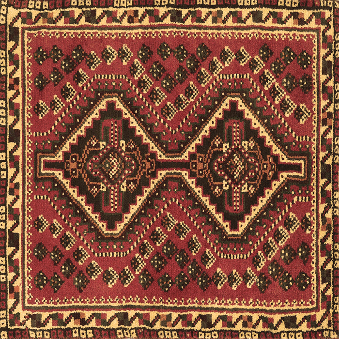 Square Machine Washable Persian Brown Traditional Rug, wshtr3068brn