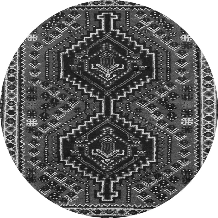 Machine Washable Persian Gray Traditional Rug, wshtr3069gry