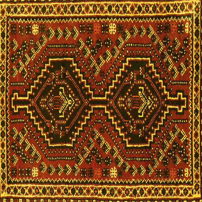 Square Persian Yellow Traditional Rug, tr3069yw