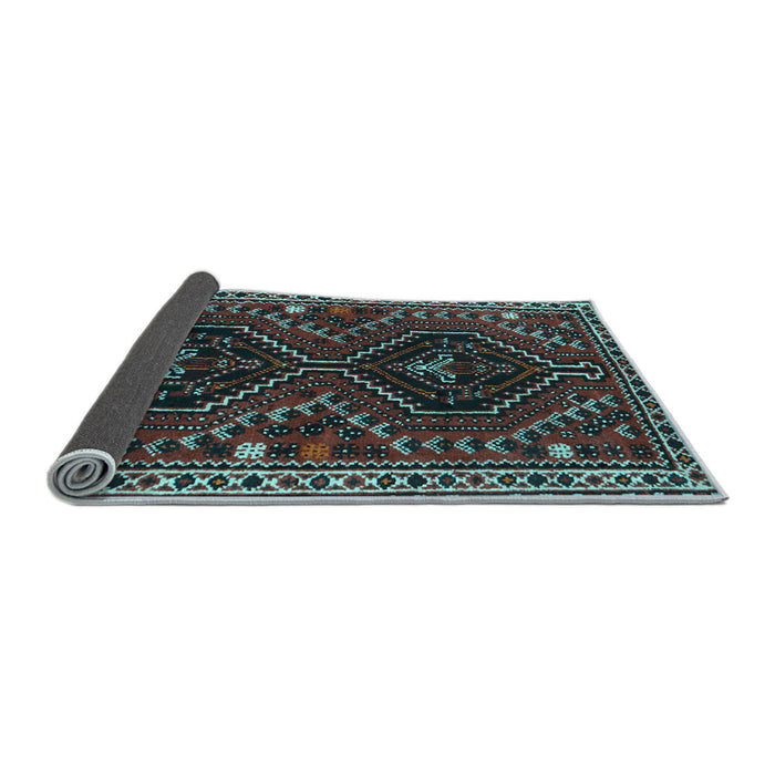 Sideview of Persian Light Blue Traditional Rug, tr3069lblu