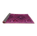 Sideview of Persian Pink Traditional Rug, tr3069pnk