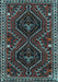 Machine Washable Persian Light Blue Traditional Rug, wshtr3069lblu