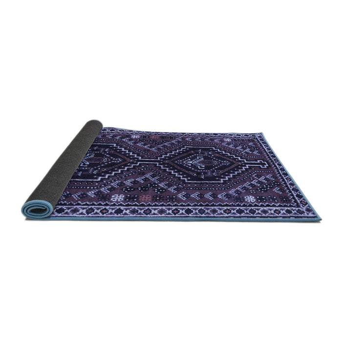 Sideview of Persian Blue Traditional Rug, tr3069blu