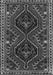 Serging Thickness of Machine Washable Persian Gray Traditional Rug, wshtr3069gry