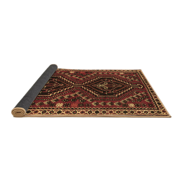 Sideview of Persian Brown Traditional Rug, tr3069brn