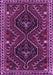 Machine Washable Persian Purple Traditional Area Rugs, wshtr3069pur