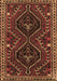 Machine Washable Persian Brown Traditional Rug, wshtr3069brn