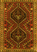 Machine Washable Persian Yellow Traditional Rug, wshtr3069yw